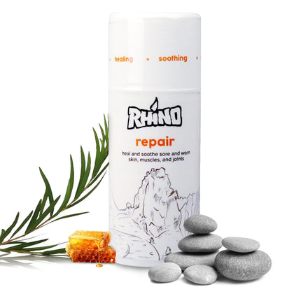 Rhino Skin Solutions front packaging showing 3.4 oz tube and benefits
