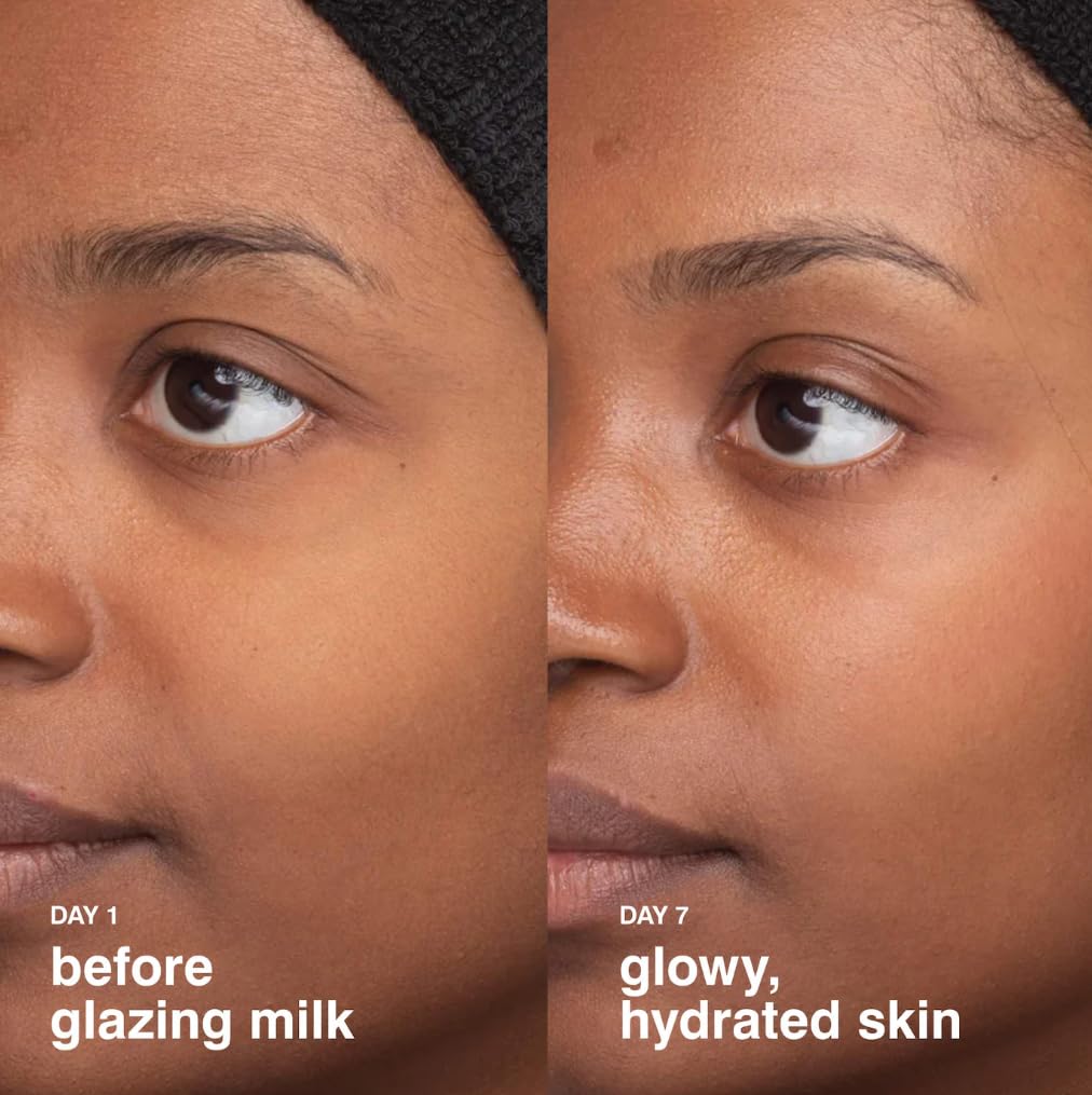 Rhode Glazing Milk held in hand for scale highlighting compact size and easy portability