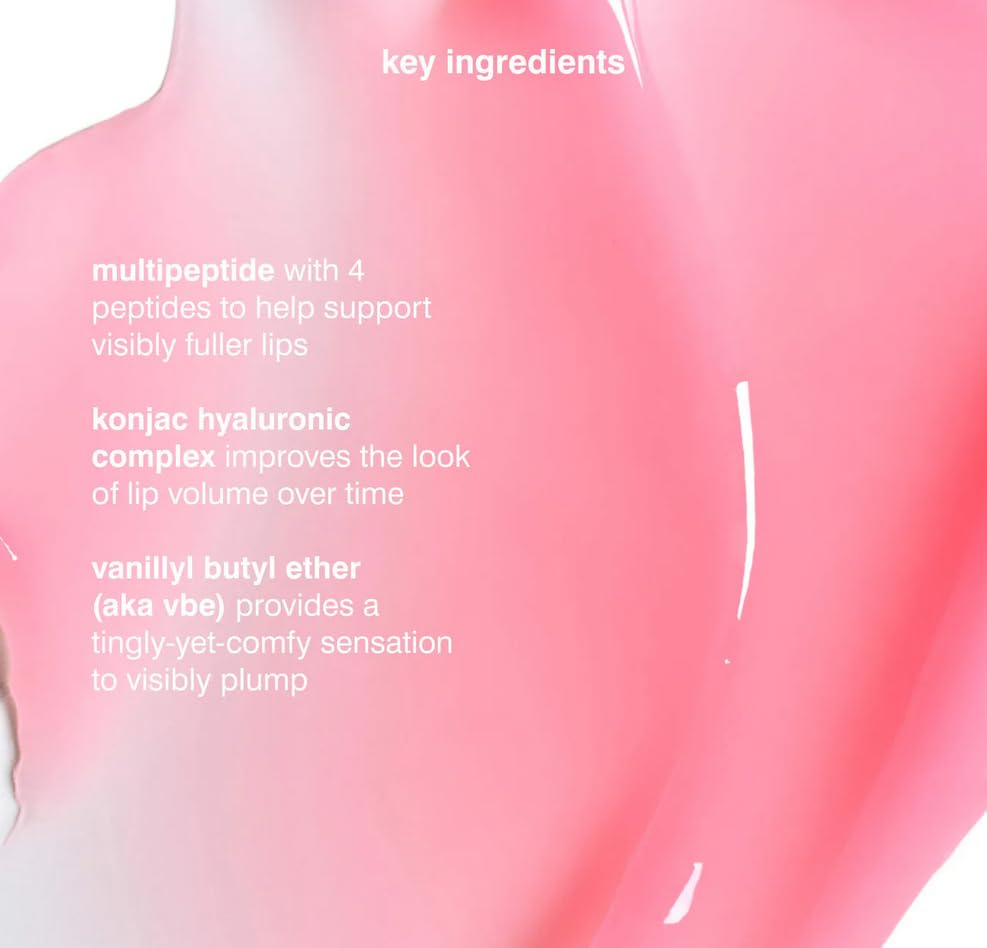 Rhode lip boost label detail showing ingredients and peptide-focused benefit