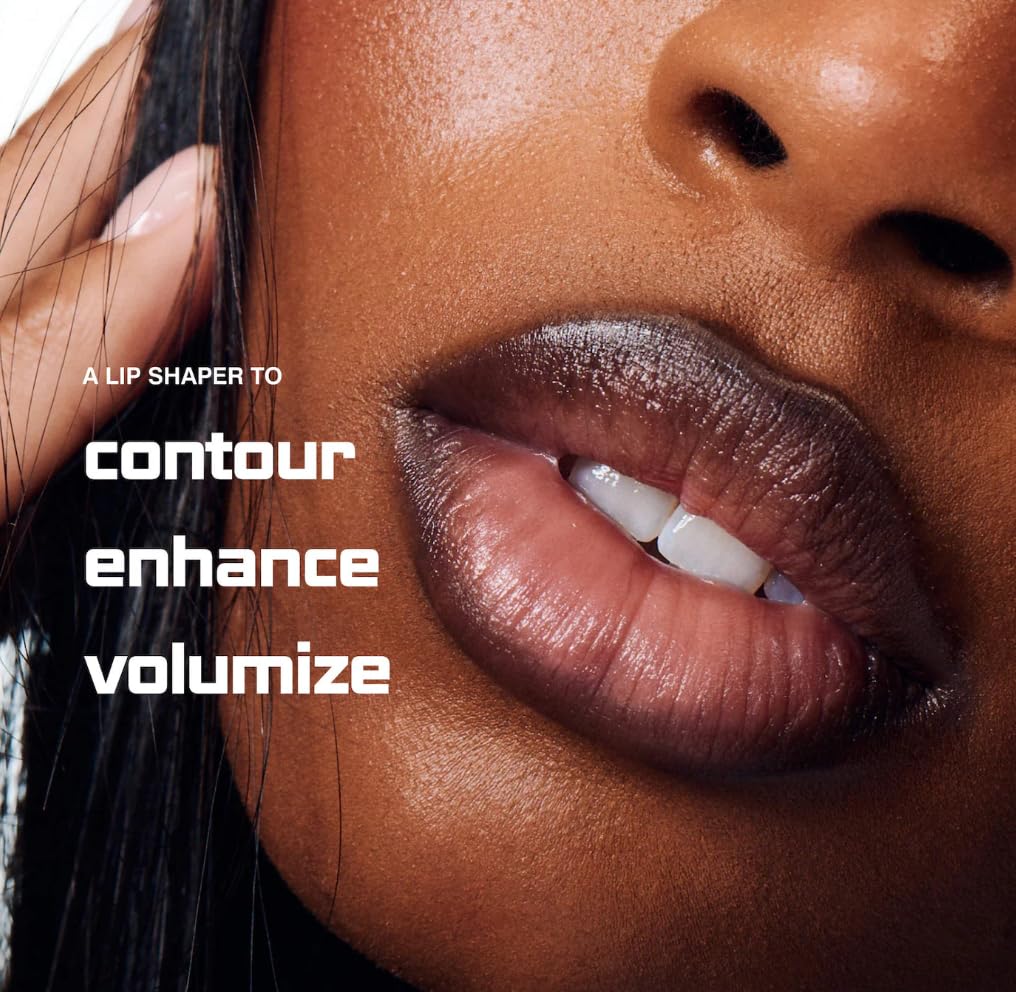 Rhode lip shaper texture swatch on skin showing creamy glide and smooth finish
