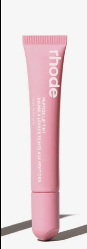 Rhode lip tint front packaging showing sheer pink gloss and hydrating shine