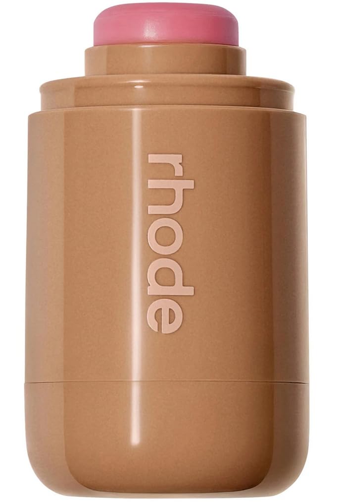 Rhode Pocket Blush front compact displaying Piggy rosy shade for effortless touch-ups