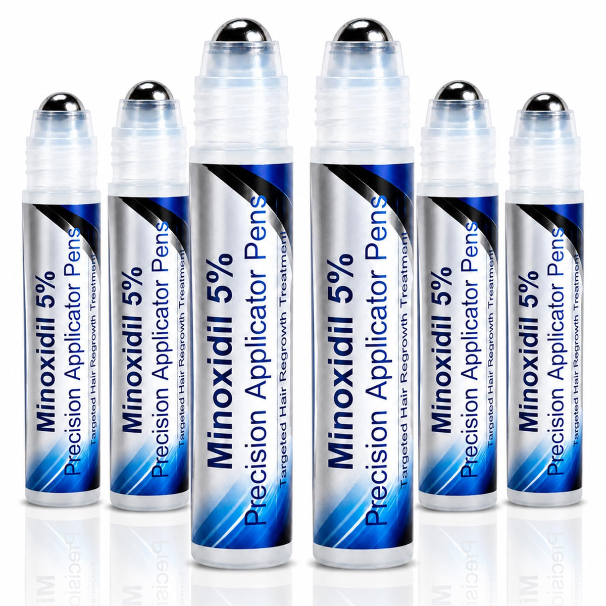 RHRTTUE front packaging showing six roll-on pens and product benefit precision