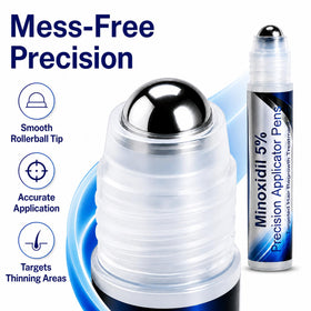 RHRTTUE serum texture on applicator tip showing smooth solution for easy spread