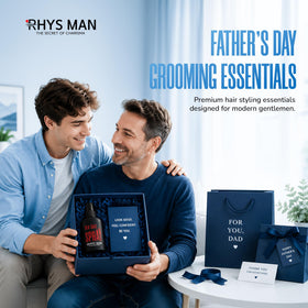 RHYS MAN fine mist spray being dispersed showing lightweight texture