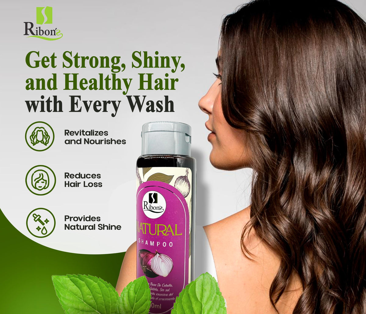 Ribon's shampoo foam texture close-up demonstrating gentle lather and effective cleansing