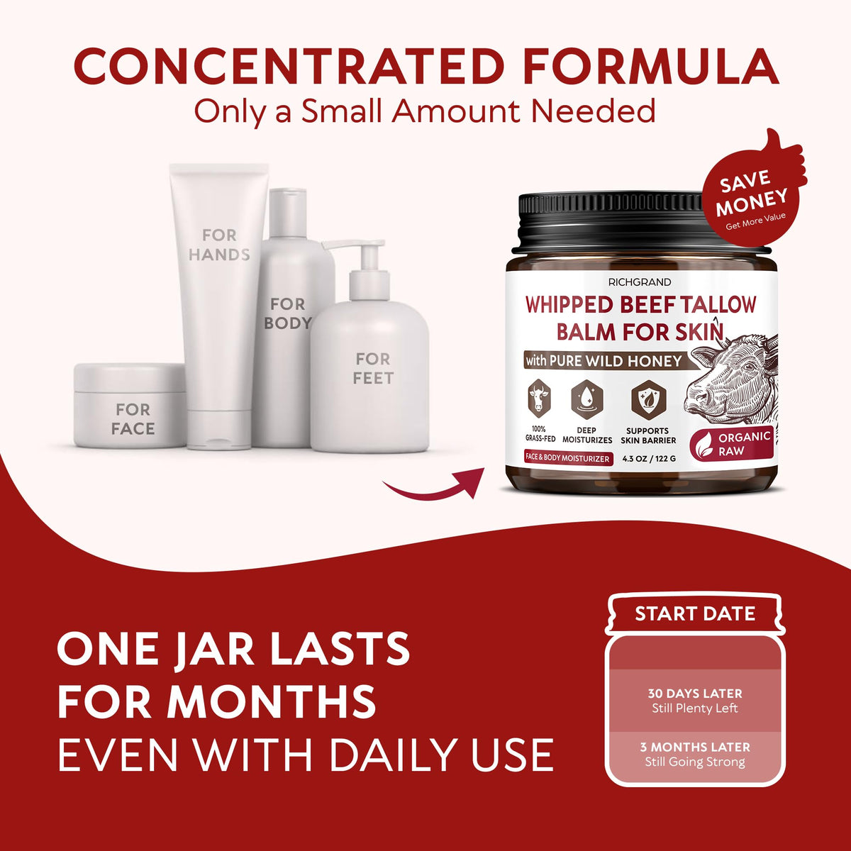 RICHGRAND bedside jar staged for nightly repair routine and convenience