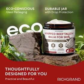 RICHGRAND balm applied to elbow and heel for targeted dry-skin care