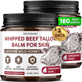 RICHGRAND front view of two jars showing packaging and value