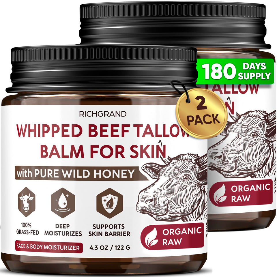 RICHGRAND front view of two jars showing packaging and value