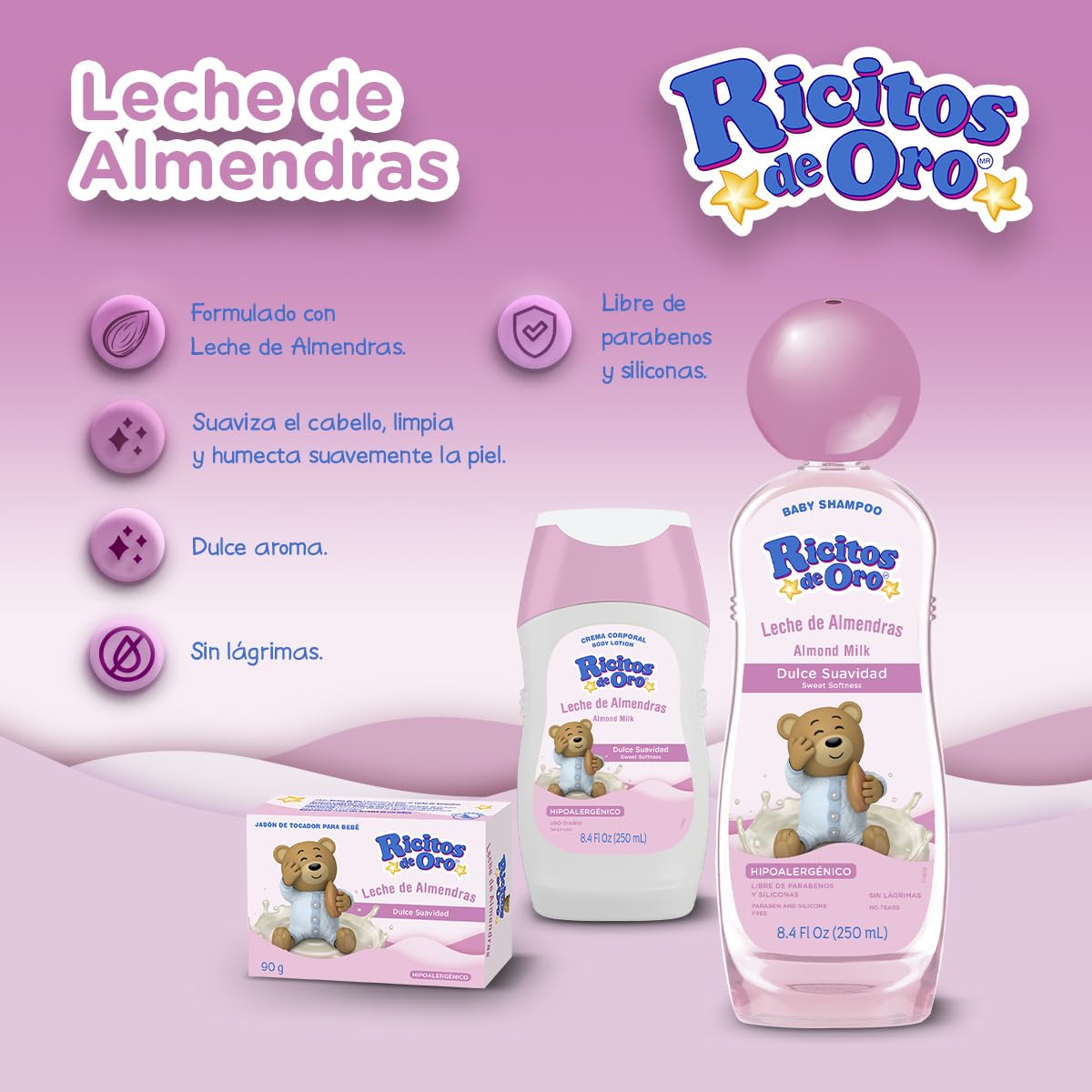 Ricitos de Oro cream texture close-up demonstrating fast absorption and softness