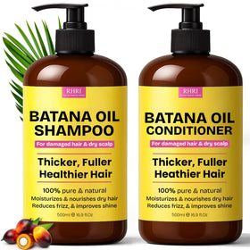 Rida Hair Research Institute front packaging showing set benefits and organic Batana