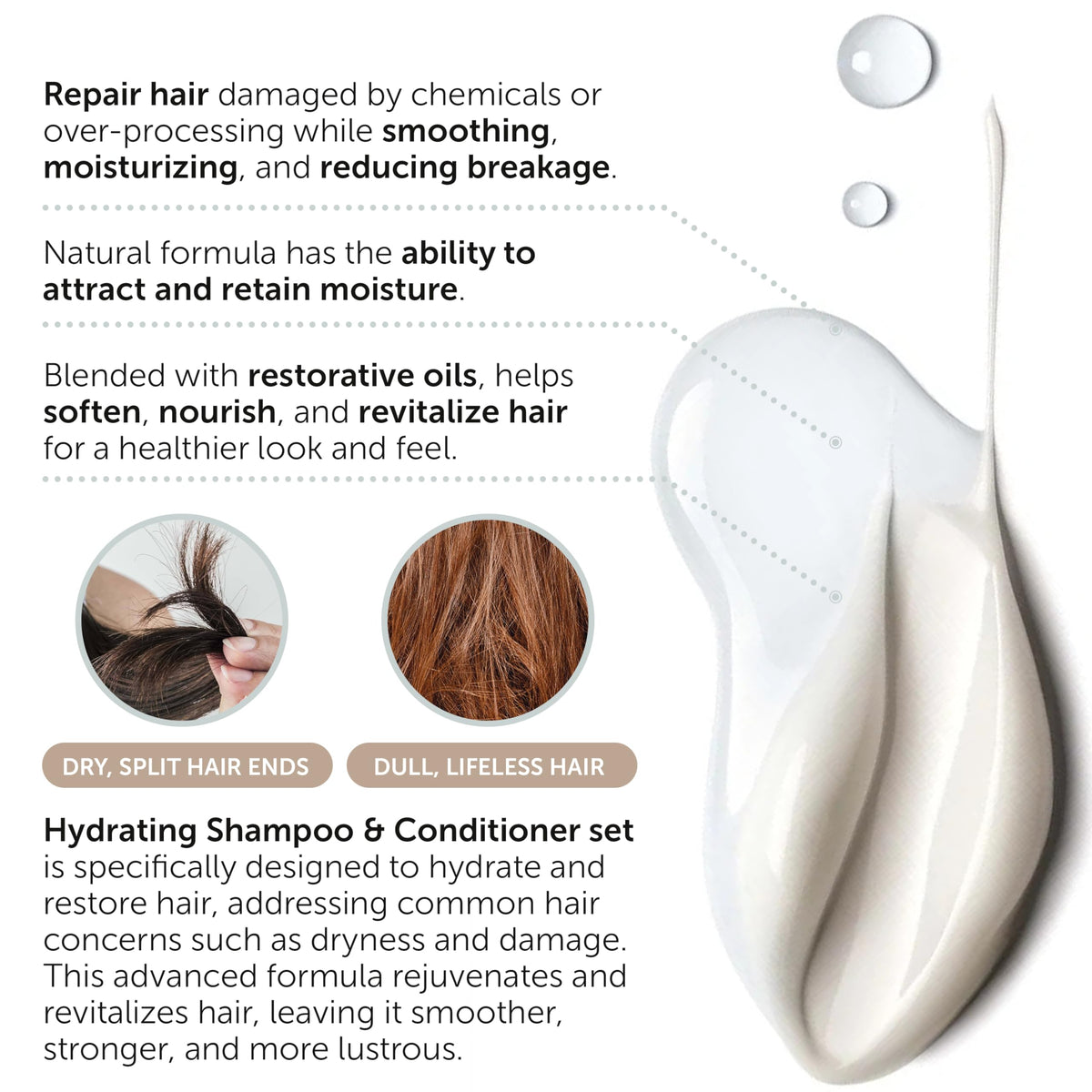 Rida Hair Research Institute conditioner cream pouring to show rich hydration