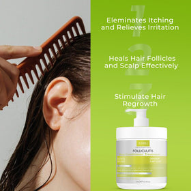 Rida Hair Research Institute bottle in hand showing size and travel-friendly benefit