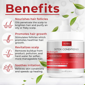 Rida Hair Research Institute conditioner applied in shower for deep scalp cleanse