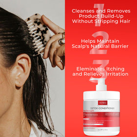 Rida Hair Research Institute label close-up showing ingredients and gentle formula