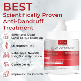 Rida Hair Research Institute creamy conditioner texture highlighting gentle cleansing