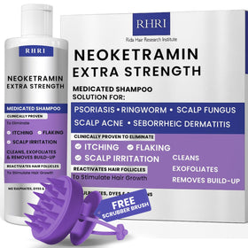 Rida Hair Research Institute front packaging showing bottle and label benefits