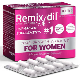 Rida Hair Research Institute front packaging showing product and benefits