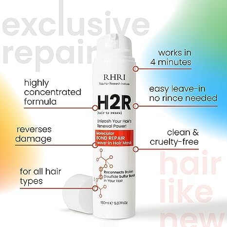 Rida Hair Research Institute applying mask to damp hair for smoothing