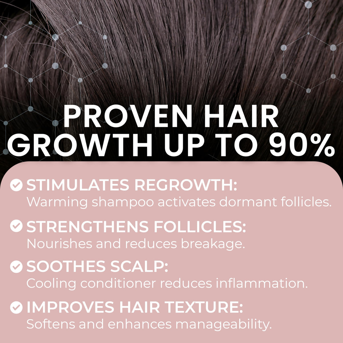 Rida Hair Research Institute shown in shower being applied to scalp for routine