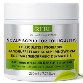 Rida Hair Research Institute front packaging showing product benefits and clean design