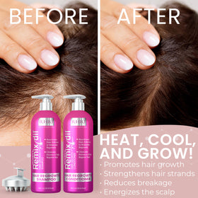 Rida Hair Research Institute 32 oz bottle in hand showing true size and value