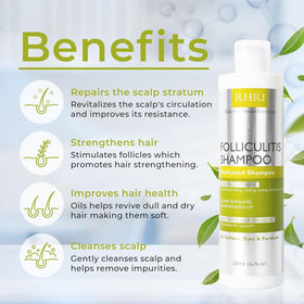Rida Hair Research Institute shampoo texture close-up highlighting creamy lather