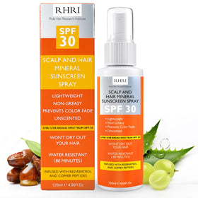 Rida Hair Research Institute front bottle view showing SPF 30 protection