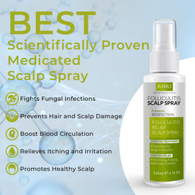 Rida Hair texture on scalp detail showing lightweight non-greasy finish