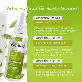 Rida Hair in-use on parted hair demonstrates targeted spot treatment