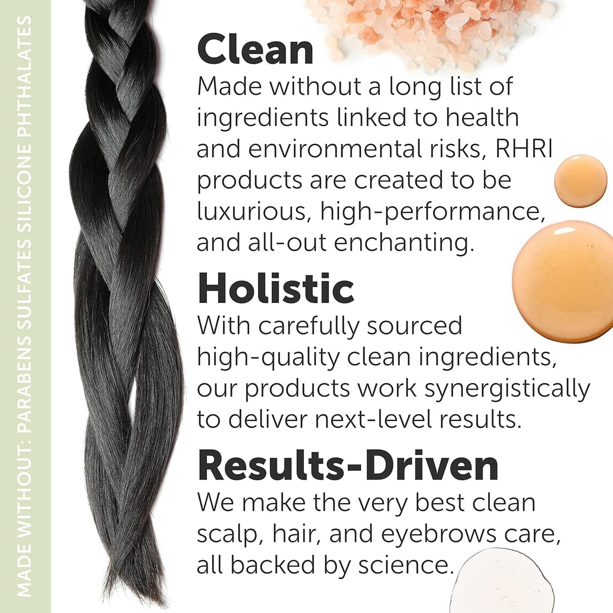 Rida Hair Research Institute lifestyle shelf showing refreshing, spa-like scalp care benefit