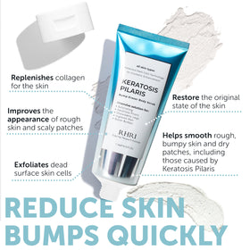 Rida Hair Research Institute applying scrub to arm to smooth keratosis-prone skin