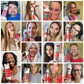 Rida Hair Research Institute in shower lifestyle scene showing calming routine