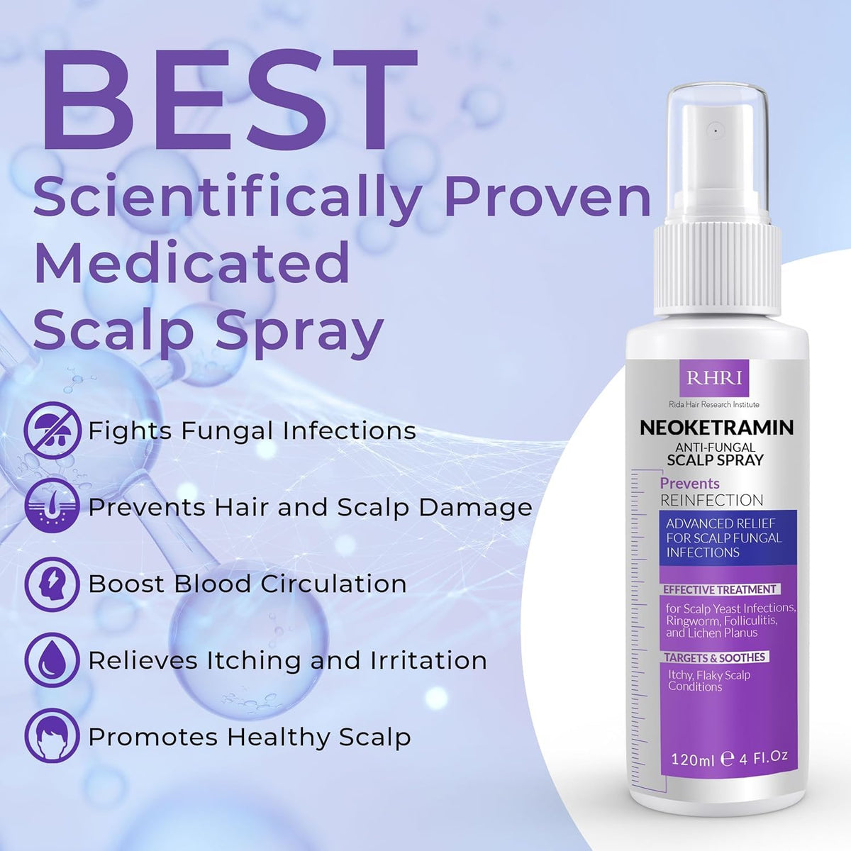 Rida Neoketramin texture on hand, displays lightweight non-greasy finish benefit