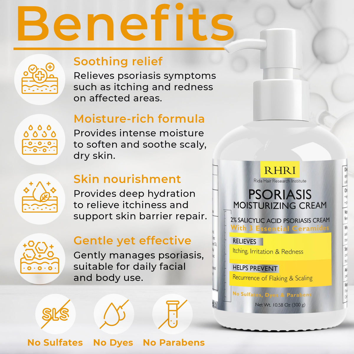 Rida Hair Research Institute cream texture closeup illustrating rich hydration