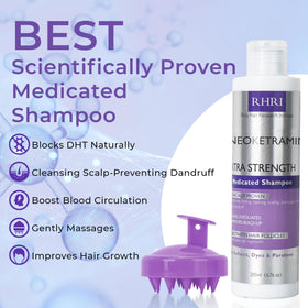 Rida Hair Research Institute dandruff brush close-up for gentle scalp exfoliation