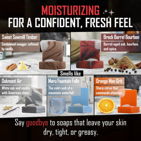 Right Wing Naturals creamy lather texture on hand demonstrating moisturization benefit