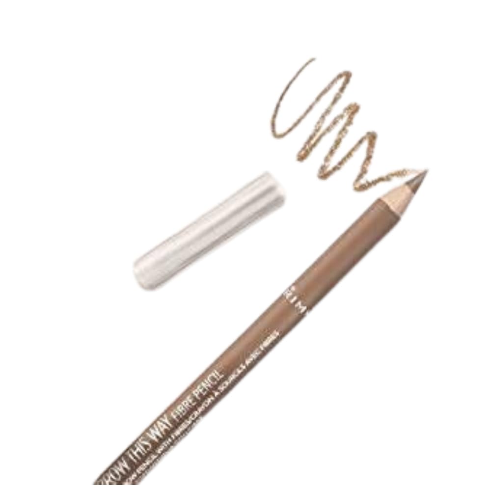 Rimmel brow pomade texture stroke closeup demonstrating creamy application for precise natural-looking brows