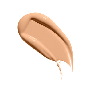 Rimmel swatch of 203 True Beige on arm showing true shade