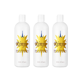 Rinju front packaging bottle showing label and benefits for easy identification