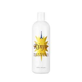 Rinju lotion texture closeup with cocoa butter demonstrating creamy hydration