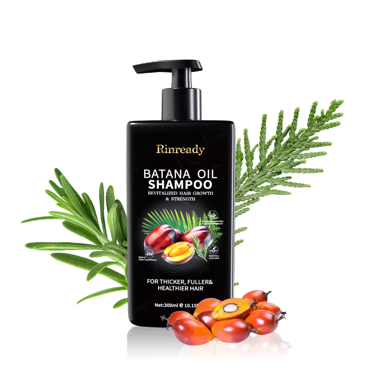 Rinready front packaging showing 10.15 fl oz bottle and branding for easy identification and confidence