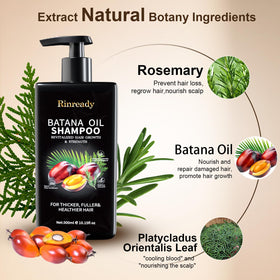 Rinready shampoo bottle in shower setting showing suitable daily use and gentle cleansing benefit