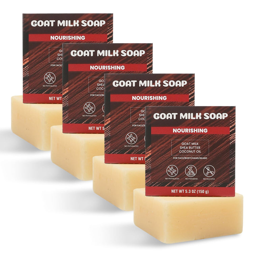 Rinse & Robust front packaging showing four soap bars and product name, appealing gift