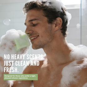 Rinse & Robust ingredient label reading tea tree and shea butter for natural nourishment