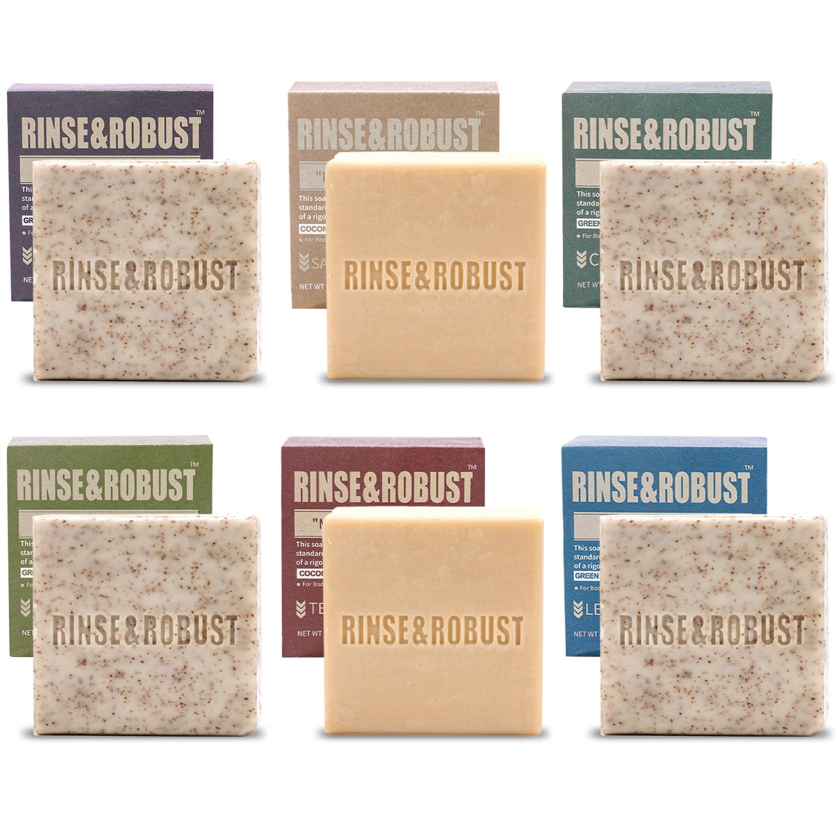 Rinse & Robust soap on shower shelf in a modern bathroom, elevating daily routine