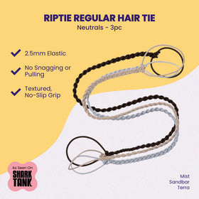 Rip Tie close-up of nylon knit texture showing smooth surface that prevents tangles