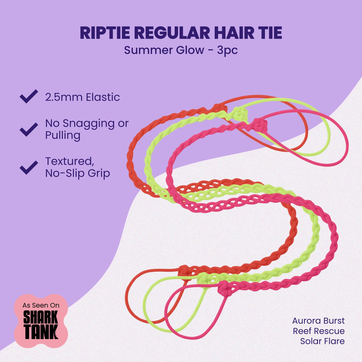 Rip Tie close-up of textured nylon wrap revealing no-slip grip and gentle hold