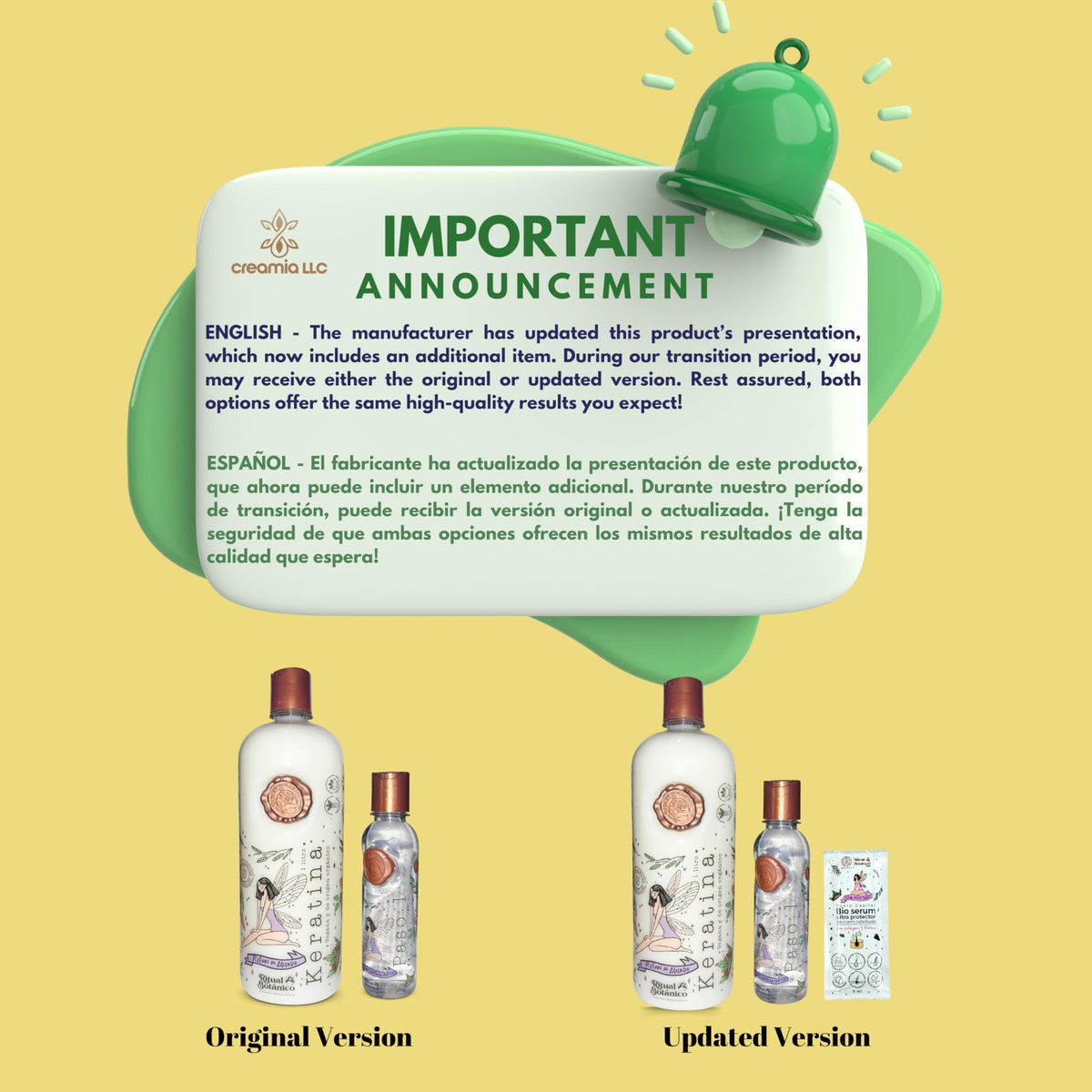 Ritual Botanico bottle label closeup highlighting organic ingredients